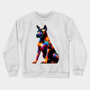 Thai Ridgeback in Colorful Artistic Splash Expression Crewneck Sweatshirt